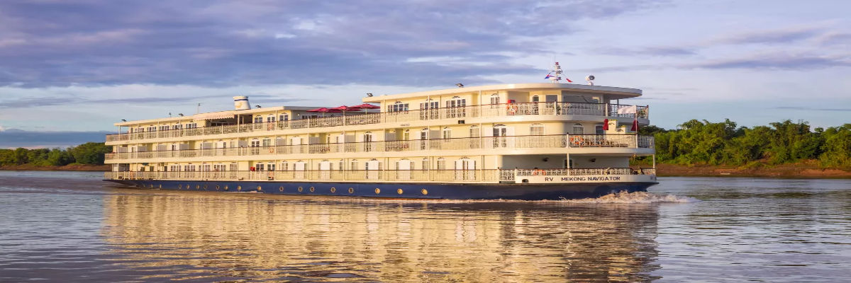 Luxuriöses Flussschiff Mekong Navigator auf dem Mekong in Südostasien inkl.Flug