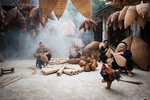 Körbe flechten am Mekong – traditionelles Handwerk hautnah erleben