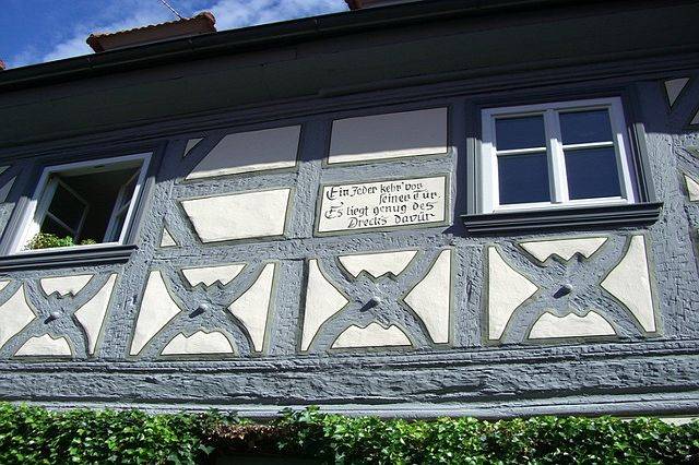 Altes Fachwerkhaus auf Ihrer Flussreise